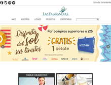 Tablet Screenshot of lasfragancias.com